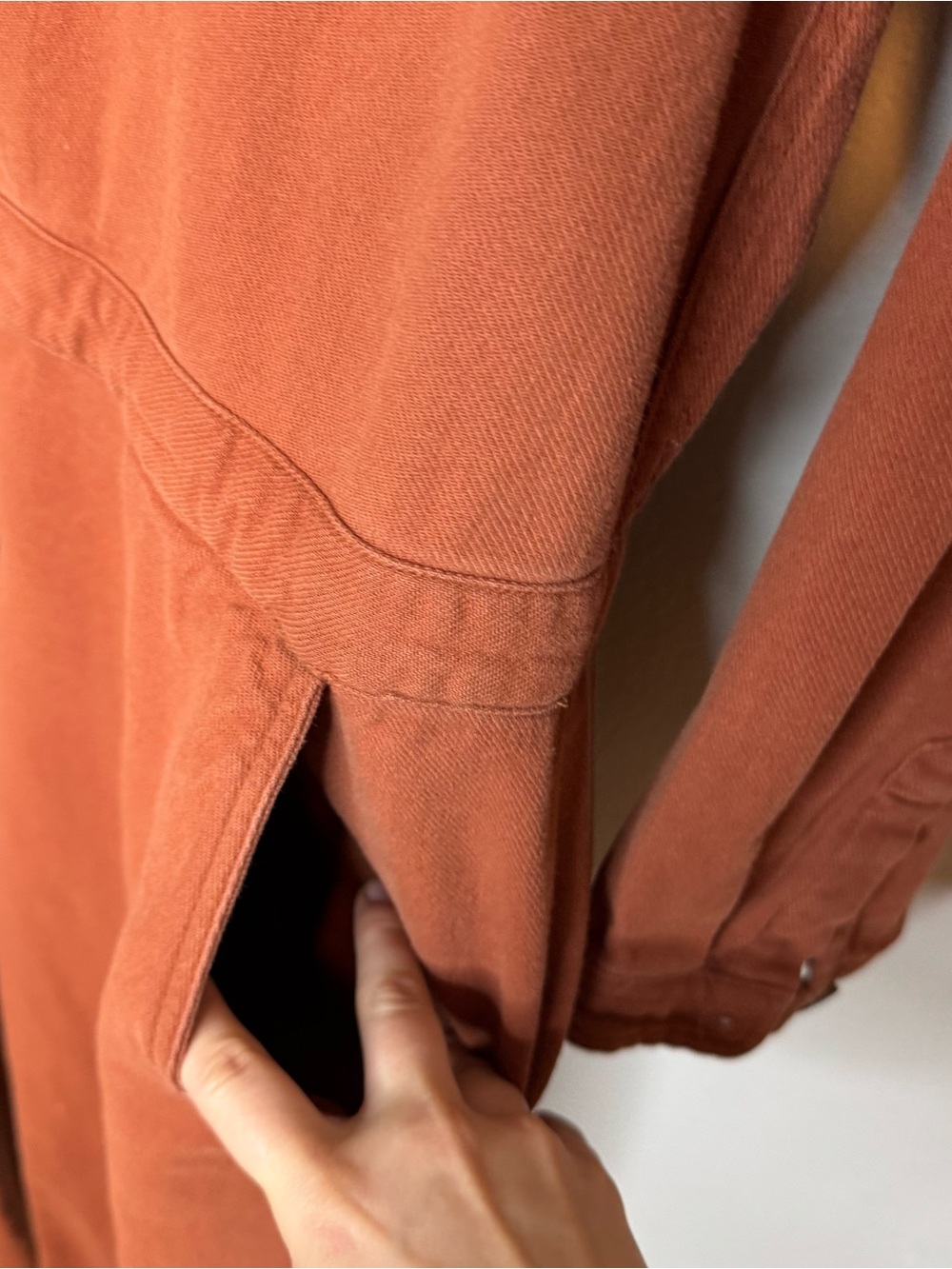 Bridge & Burn Burke Utility Jumpsuit Rust Terracotta Orange Long Sleeve - Picture 9 of 16